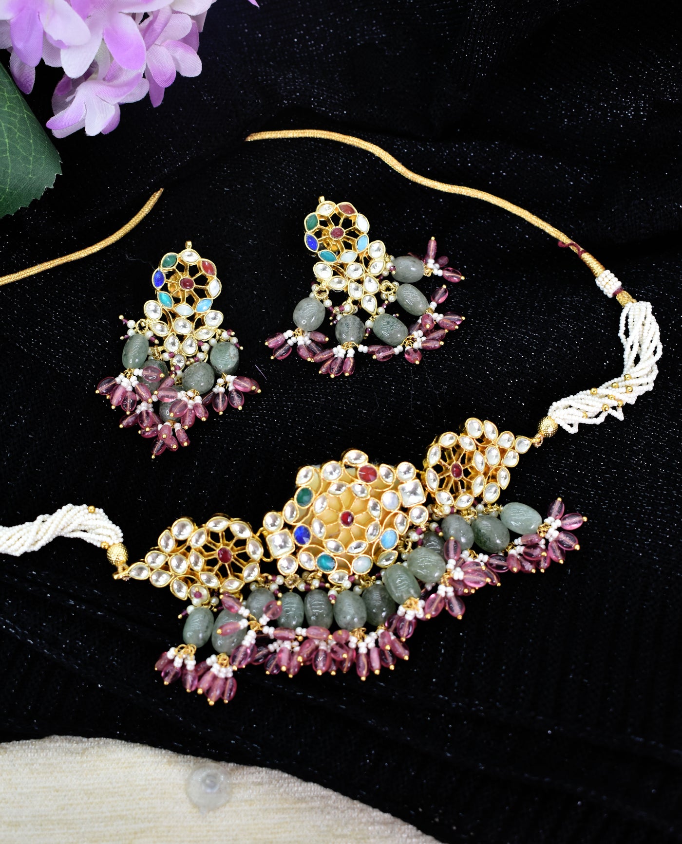 Priyasi necklace set ( MULTI )