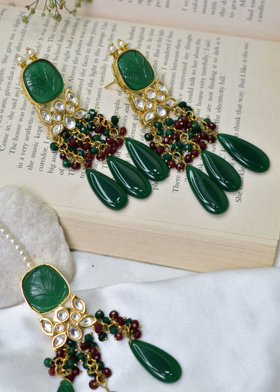 Zareen necklace set (green)