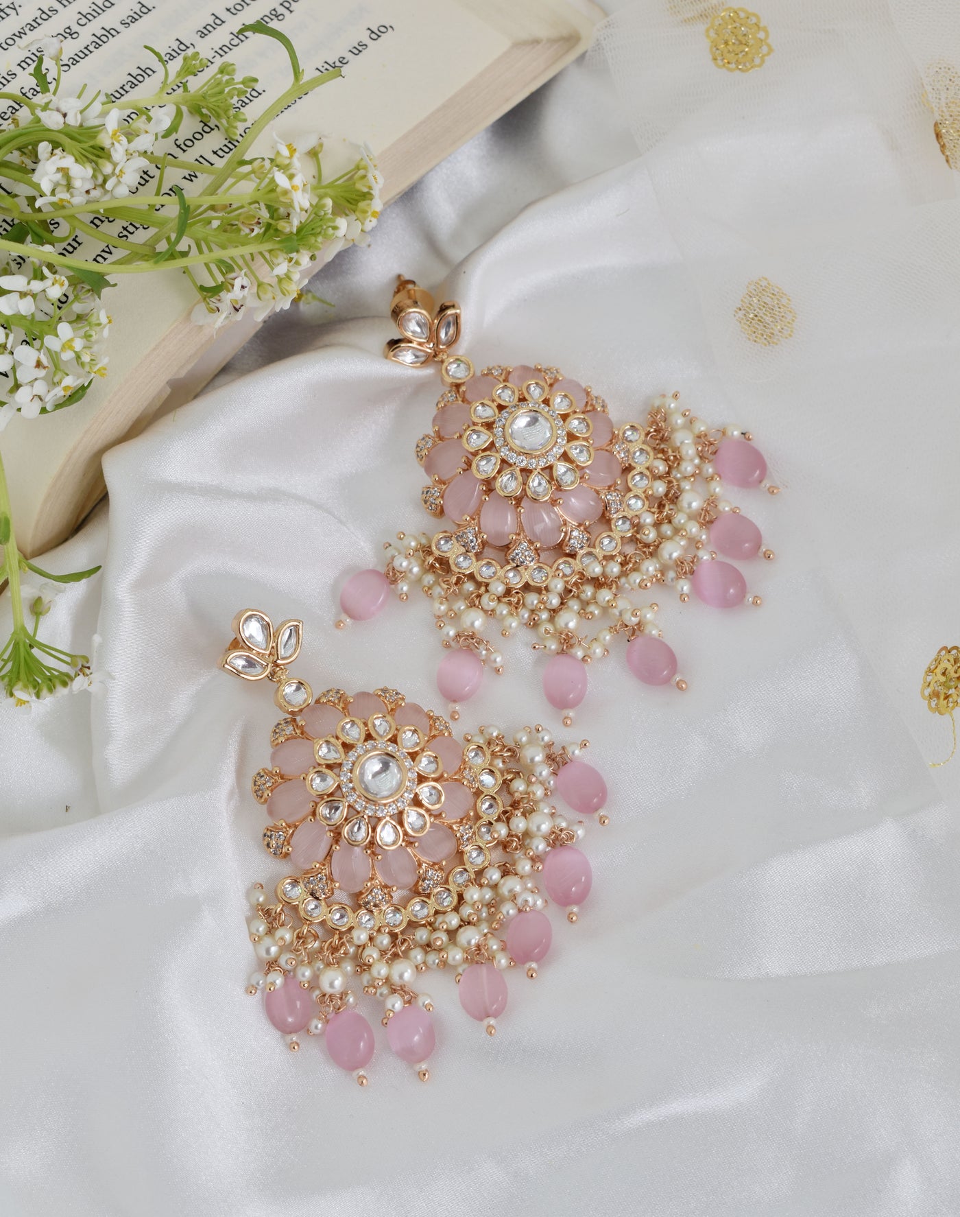 Vaani Necklace set (pink)