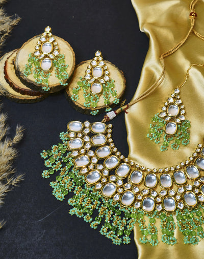 Nihira necklace set (green)