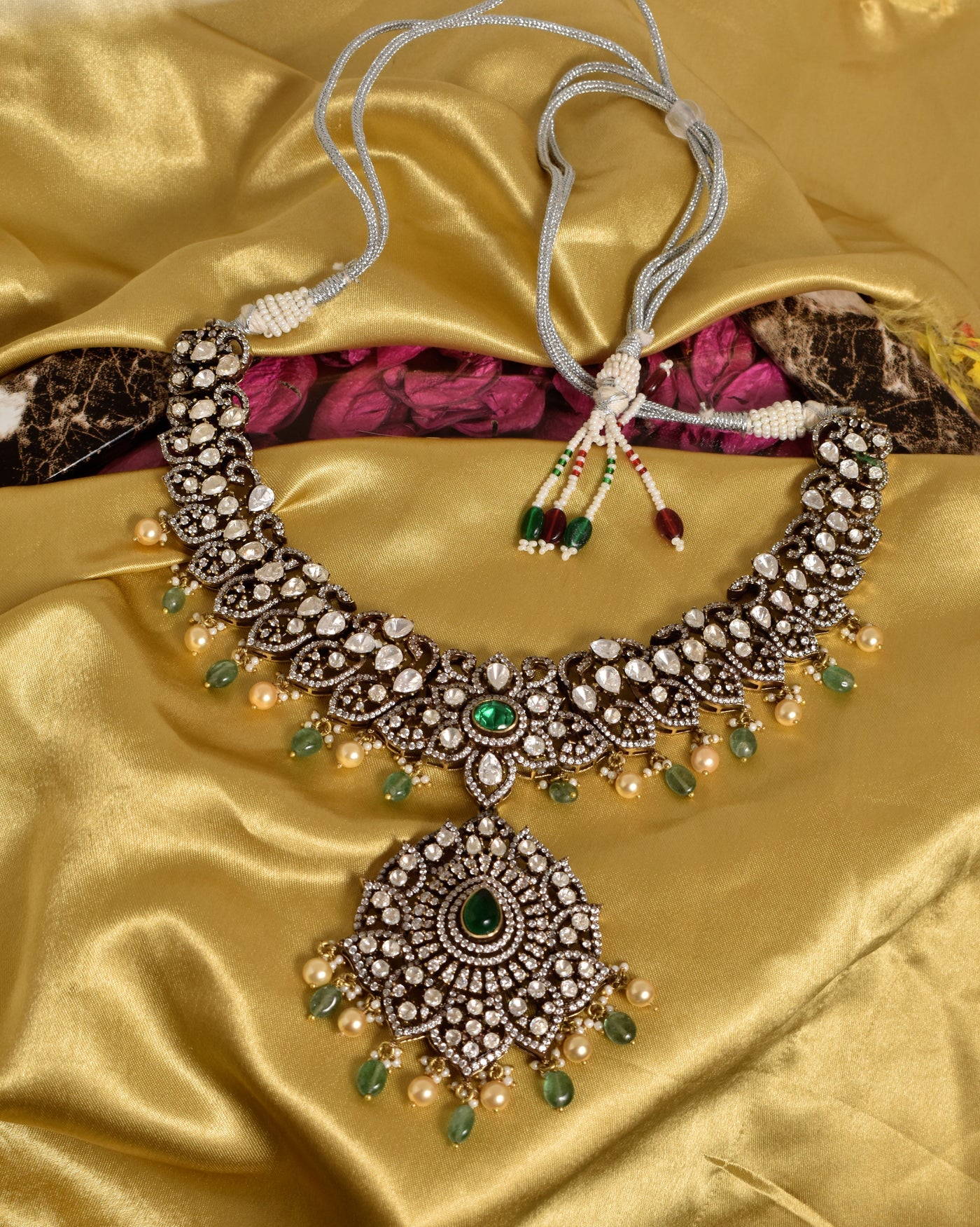 Ellis necklace set (green)